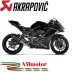 Akrapovic Kawasaki Ninja ZX 25R 20 - 2023 Scarico Completo Racing Line Terminale Carbonio Moto