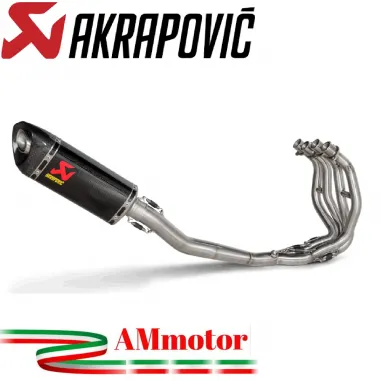 Akrapovic Kawasaki Ninja ZX 25R 20 - 2023 Scarico Completo Racing Line Terminale Carbonio Moto