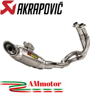 Akrapovic Kawasaki Z 650 17 - 2024 Impianto Di Scarico Completo Racing Line Terminale Titanio Moto