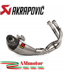 Akrapovic Kawasaki Z650 2017 - 2020 Impianto Di Scarico Completo Racing Line Terminale Titanio Moto Omologato