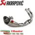 Akrapovic Kawasaki Z650 2017 - 2020 Impianto Di Scarico Completo Racing Line Terminale Titanio Moto Omologato