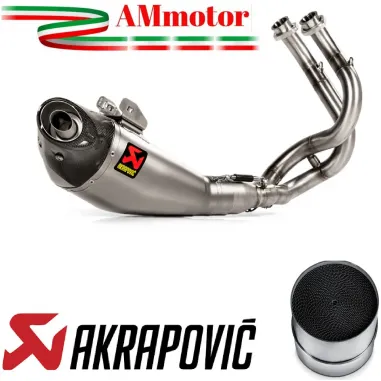 Akrapovic Kawasaki Z650 2017 - 2020 Impianto Di Scarico Completo Racing Line Terminale Titanio Moto Omologato