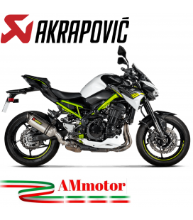 Akrapovic Kawasaki Z 900 17 - 2019 Terminale Di Scarico Slip-On Line Titanio Moto Omologato