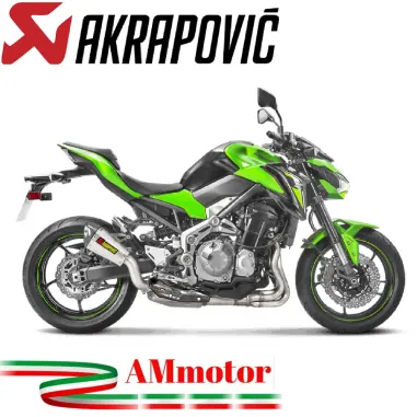 Akrapovic Kawasaki Z 900 17 - 2019 Terminale Di Scarico Slip-On Line Titanio Moto