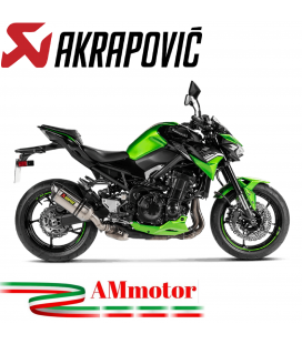 Akrapovic Kawasaki Z 900 20 - 2022 Terminale Di Scarico Slip-On Line Titanio Moto Omologato