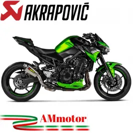 Akrapovic Kawasaki Z 900 20 - 2022 Terminale Di Scarico Slip-On Line Titanio Moto
