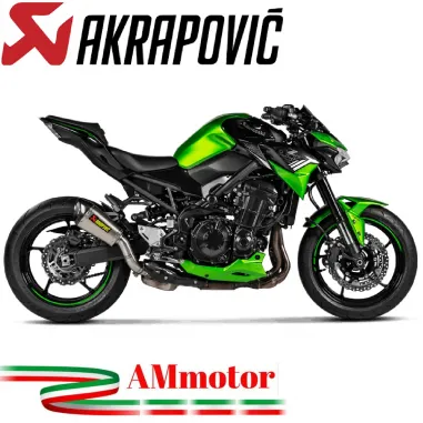 Akrapovic Kawasaki Z 900 20 - 2022 Terminale Di Scarico Slip-On Line Titanio Moto