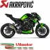 Akrapovic Kawasaki Z 900 20 - 2022 Terminale Di Scarico Slip-On Line Titanio Moto