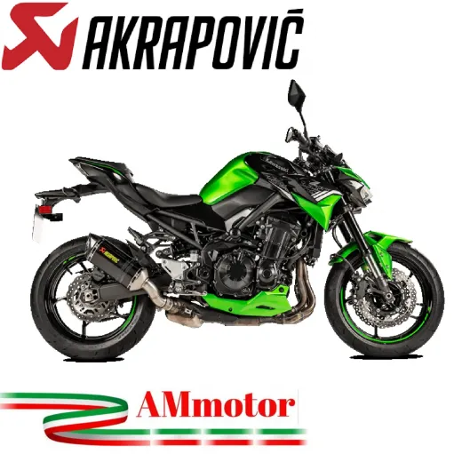 Akrapovic Kawasaki Z 900 20 - 2024 Terminale Di Scarico Slip-On Line Carbonio Moto Omologato