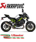 Akrapovic Kawasaki Z 900 A2 Terminale Di Scarico Slip-On Line Titanio Moto Omologato