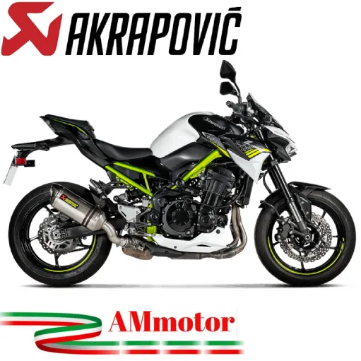 Akrapovic Kawasaki Z 900 A2 Terminale Di Scarico Slip-On Line Titanio Moto Omologato
