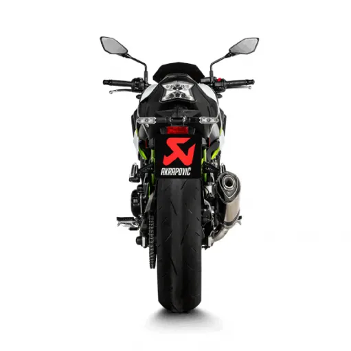 Akrapovic Kawasaki Z 900 A2 Terminale Di Scarico Slip-On Line Titanio Moto Omologato