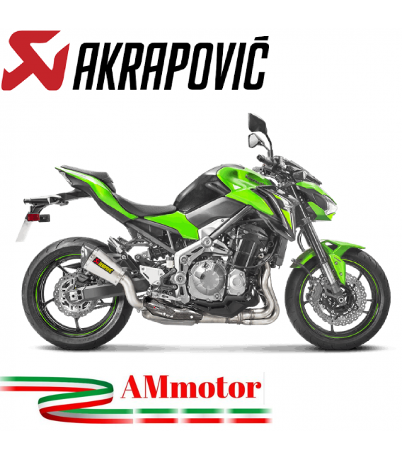 Akrapovic Kawasaki Z 900 A2 Terminale Di Scarico Slip-On Line Titanio Moto