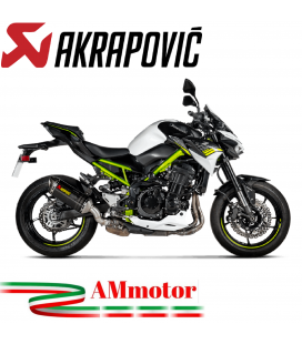 Akrapovic Kawasaki Z 900 A2 Terminale Di Scarico Slip-On Line Carbonio Moto Omologato