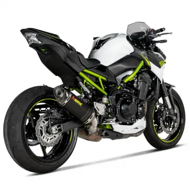 Akrapovic Kawasaki Z 900 A2 Terminale Di Scarico Slip-On Line Carbonio Moto Omologato