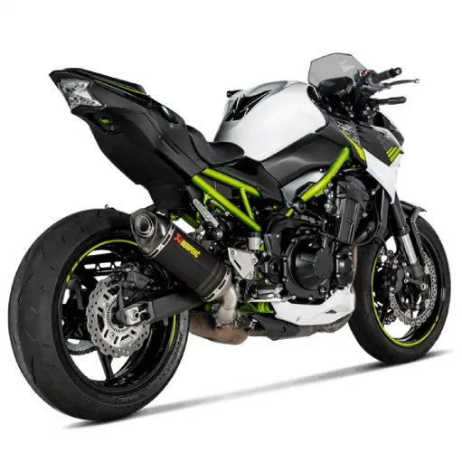 Akrapovic Kawasaki Z 900 A2 Terminale Di Scarico Slip-On Line Carbonio Moto Omologato