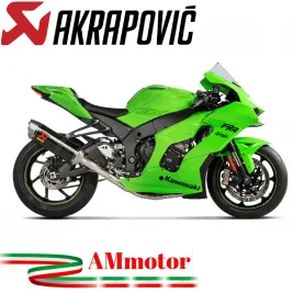 Akrapovic Kawasaki Zx-10 R 21 - 2024 Scarico Completo Moto Racing Line Terminale Carbonio