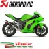Akrapovic Kawasaki Zx-10 R 21 - 2024 Scarico Completo Moto Racing Line Terminale Carbonio
