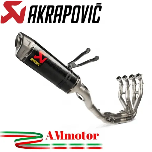 Akrapovic Kawasaki Zx-10 R 21 - 2024 Scarico Completo Moto Racing Line Terminale Carbonio