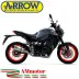 Terminale Di Scarico Arrow Yamaha MT-09 21 - 2023 Slip-On Thunder Alluminio Moto Fondello Carbonio