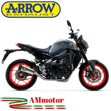 Terminale Di Scarico Arrow Yamaha MT-09 21 - 2023 Slip-On Works Titanio Moto Fondello Carbonio