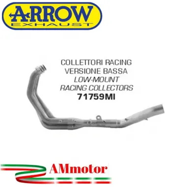 Yamaha MT-09 21 - 2023 Arrow Moto Collettori Di Scarico Racing In Acciaio Versione Bassa