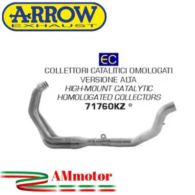 Yamaha MT-09 21 - 2023 Arrow Moto Collettori Di Scarico Catalitici Omologati Versione Alta