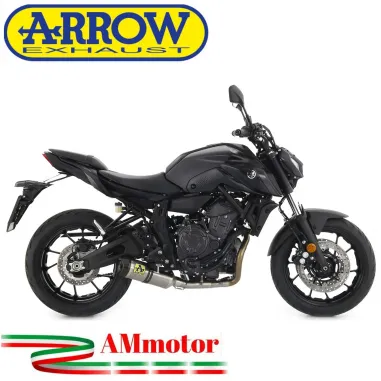 Arrow Yamaha MT-07 21 - 2024 Terminale Di Scarico Moto Marmitta Thunder Titanio