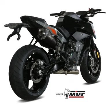 Mivv Ktm 890 Duke Terminale Di Scarico Marmitta Delta Race Black Moto Omologato