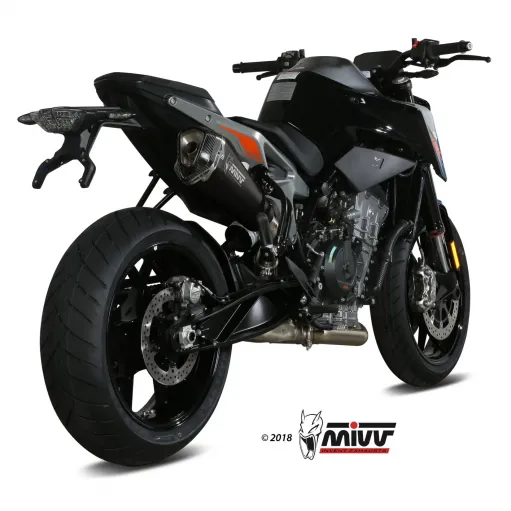 Mivv Ktm 890 Duke Terminale Di Scarico Marmitta Delta Race Black Moto Omologato