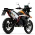 Terminale Di Scarico Arrow Ktm 890 Adventure R Slip-On Race-Tech Titanio Moto Fondello Carbonio