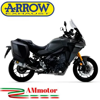Terminale Di Scarico Arrow Yamaha Tracer 9 GT Slip-On Thunder Alluminio Moto Fondello Carbonio