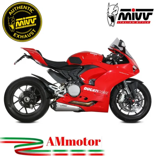 Mivv Ducati Panigale V2 Terminale Di Scarico Moto Slip-On Delta Race Inox