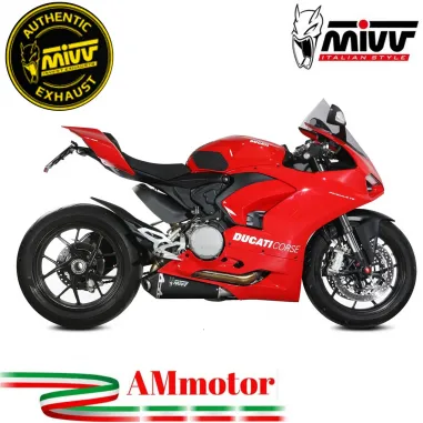 Mivv Ducati Panigale V2 Terminale Di Scarico Moto Slip-On Delta Race Inox Nero