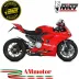 Mivv Ducati Panigale V2 Terminale Di Scarico Moto Slip-On Delta Race Inox Nero