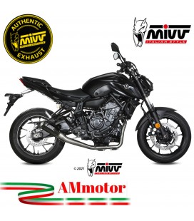 Scarico Completo Mivv Yamaha Mt-07 Terminale Mk3 Carbonio Moto Alto