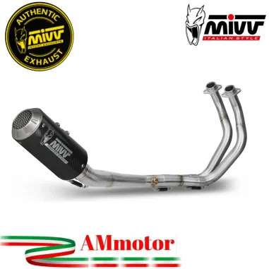 Scarico Completo Mivv Yamaha Mt-07 Terminale Mk3 Carbonio Moto Alto