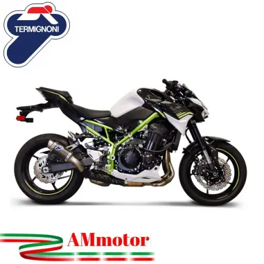 Termignoni Kawasaki Z 900 20 - 2022 Terminale Di Scarico Moto Marmitta Gp Carbonio