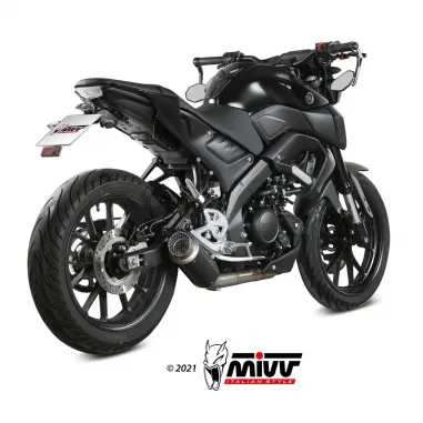 Scarico Completo Mivv Yamaha Mt-125 Terminale Gp Pro Inox Nero Moto