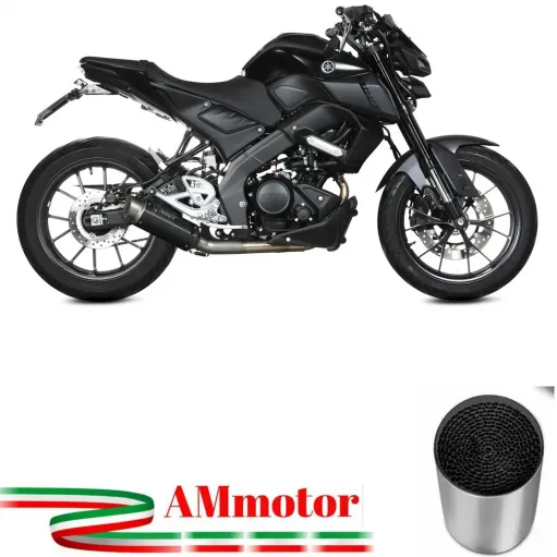 Scarico Completo Mivv Yamaha Mt-125 Terminale Gp Pro Inox Nero Moto