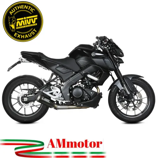 Scarico Completo Mivv Yamaha Mt-125 Terminale Mk3 Carbonio Moto Racing