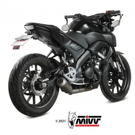 Scarico Completo Mivv Yamaha Mt-125 Terminale Mk3 Inox Moto Racing 2