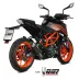 Mivv Ktm 125 Duke 21 - 2023 Terminale Di Scarico Marmitta Gp Pro Carbonio Moto Omologato