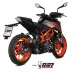Mivv Ktm 125 Duke 21 - 2023 Terminale Di Scarico Marmitta Gp Pro Inox Nero Moto Omologato