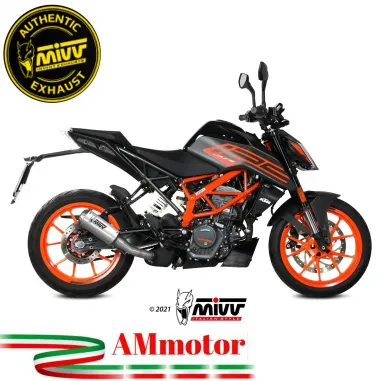 Mivv Ktm 125 Duke 21 - 2023 Terminale Di Scarico Marmitta Mk3 Inox Moto Racing