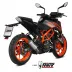 Mivv Ktm 125 Duke 21 - 2023 Terminale Di Scarico Marmitta Mk3 Inox Moto Racing