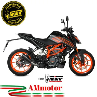 Mivv Ktm 125 Duke 21 - 2023 Terminale Di Scarico Marmitta X-M1 Inox Nero Moto Omologato