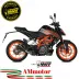 Mivv Ktm 125 Duke 21 - 2023 Terminale Di Scarico Marmitta X-M1 Inox Nero Moto Omologato