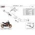 Mivv Ktm 125 Duke 21 - 2023 Terminale Di Scarico Marmitta X-M1 Inox Nero Moto Omologato