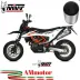Mivv Ktm SMC 690 R Terminale Di Scarico Marmitta Per Moto Oval Titanio Carbon Cap